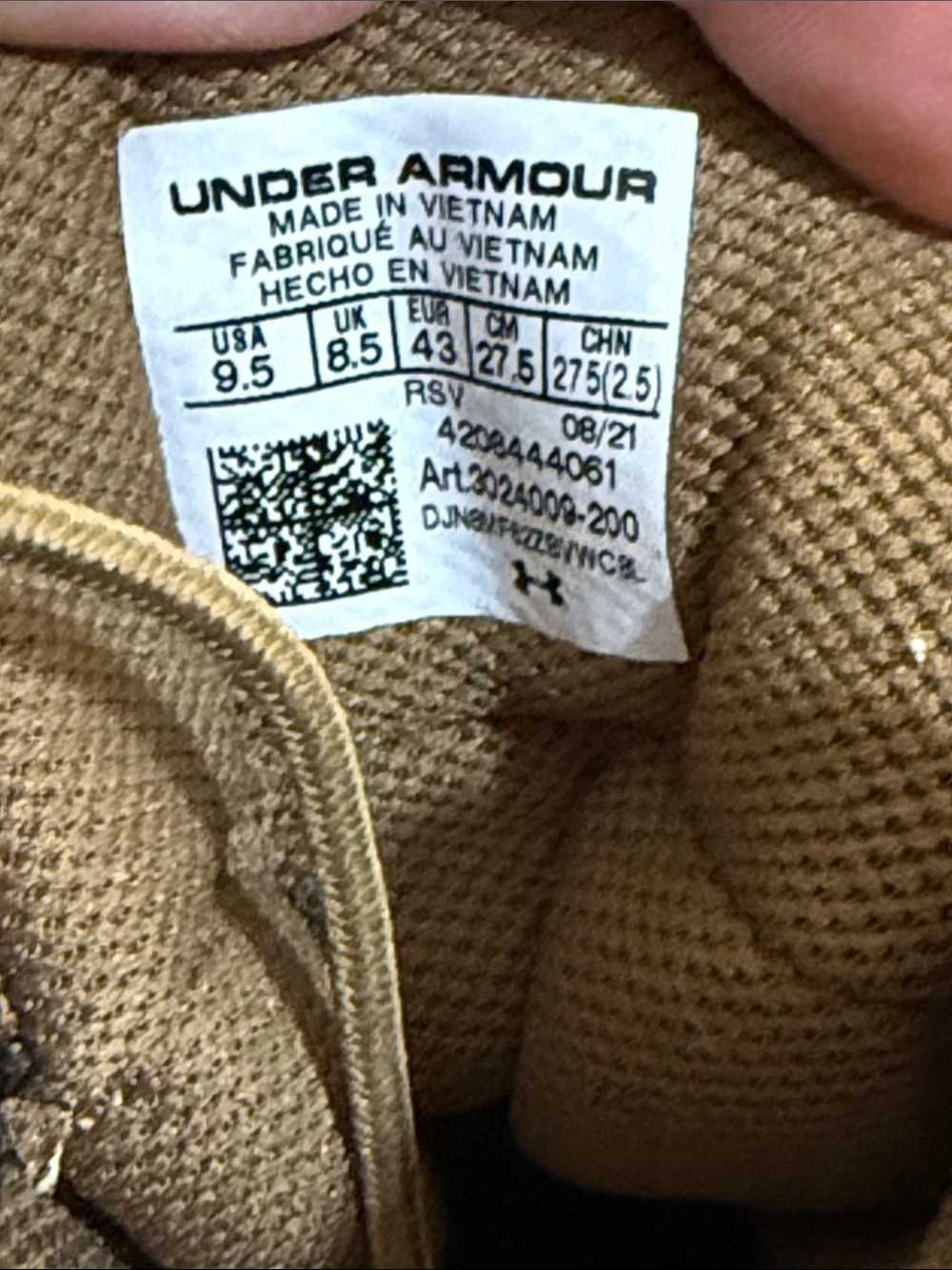 Under Armor Boots - Size 9.5M